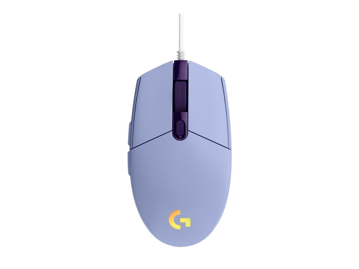 Logitech Gaming Mouse G203 LIGHTSYNC - Mouse - optical - 6 buttons - wired - USB - lilac - for Komplett Epic Gaming PC a125