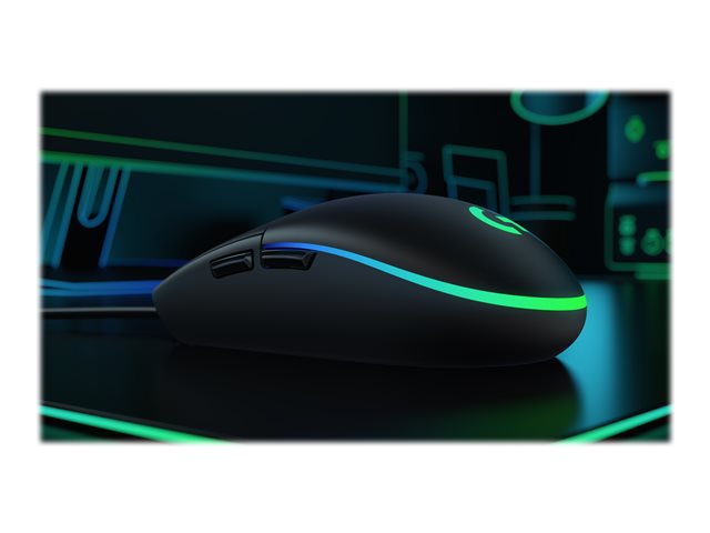 Logitech Gaming Mouse G203 LIGHTSYNC - Mouse - optical - 6 buttons - wired - USB - black