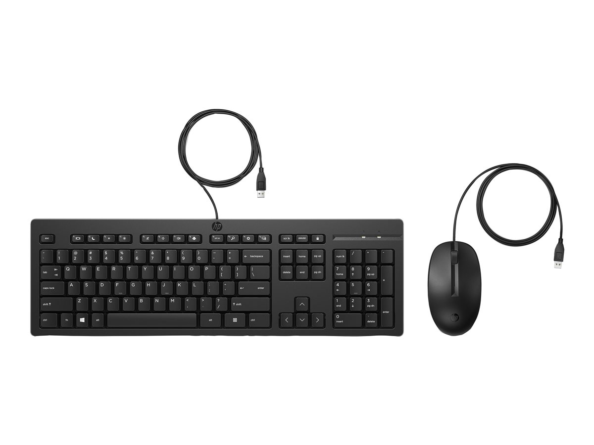 HP 225 - keyboard and mouse set - AZERTY - Belgium Input Device